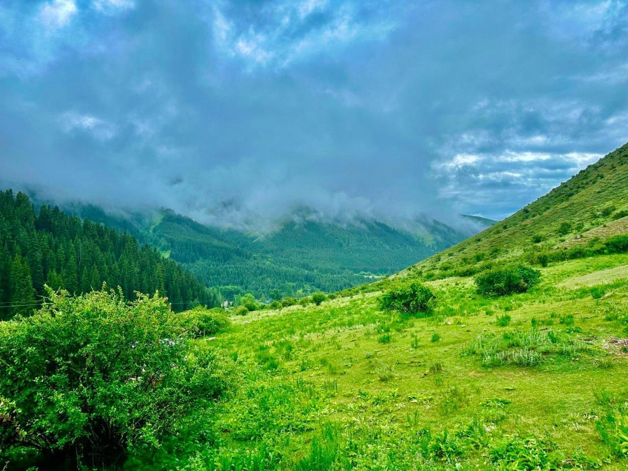 Hotel Gorny Dom Les I Gory Karakol Esterno foto