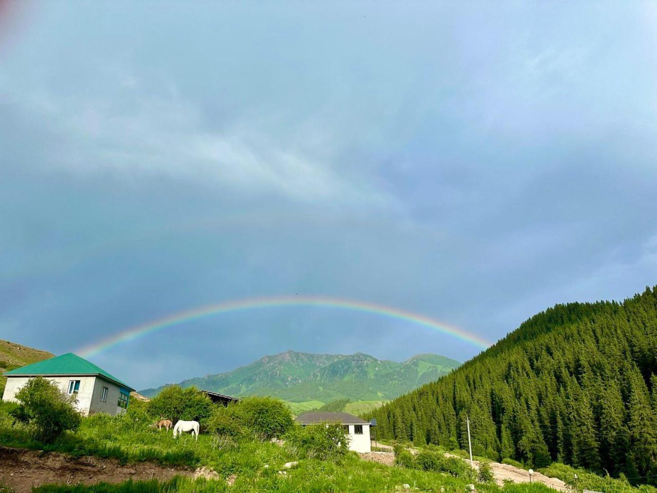 Hotel Gorny Dom Les I Gory Karakol Esterno foto